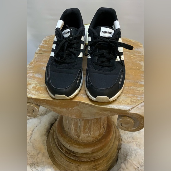Shoes - Adidas Black/Cloud White RetroRun Road Running Shoe